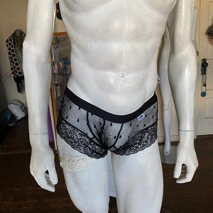 NWT tag CANDYMAN lacy dots